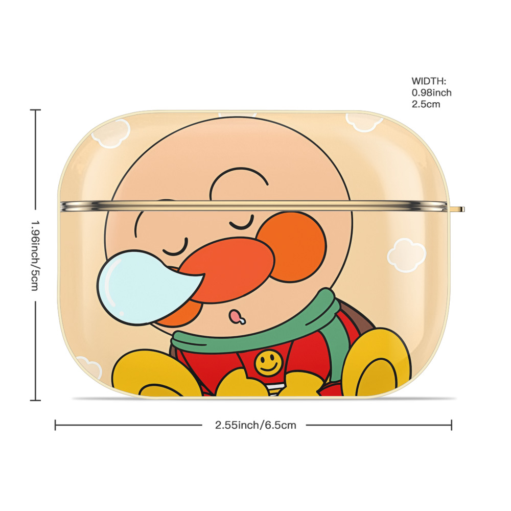 アンパンマン Anpanman 【AirPods Pro用】ハードシェル保護ケース｜耐衝撃・防指紋・カラビナ付き商品仕様