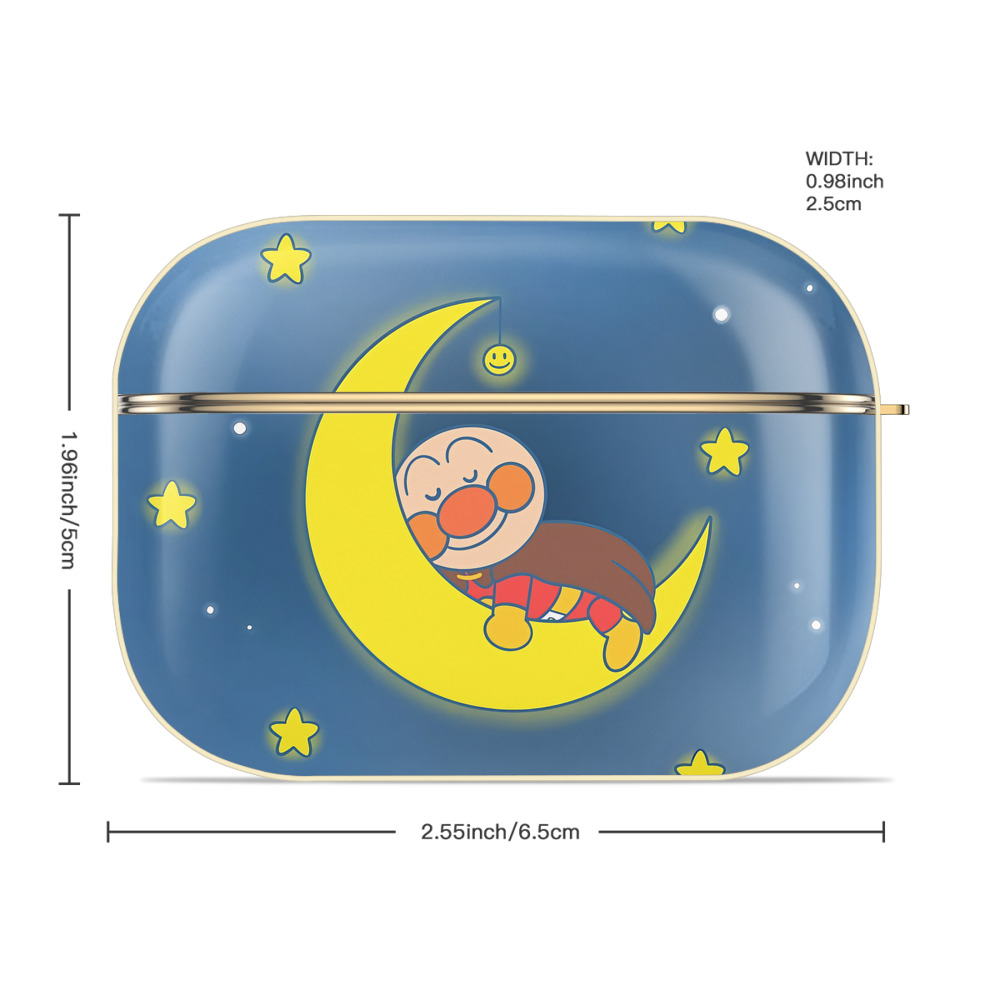 アンパンマン Anpanman 【AirPods Pro用】ハードシェル保護ケース｜耐衝撃・防指紋・カラビナ付き商品仕様