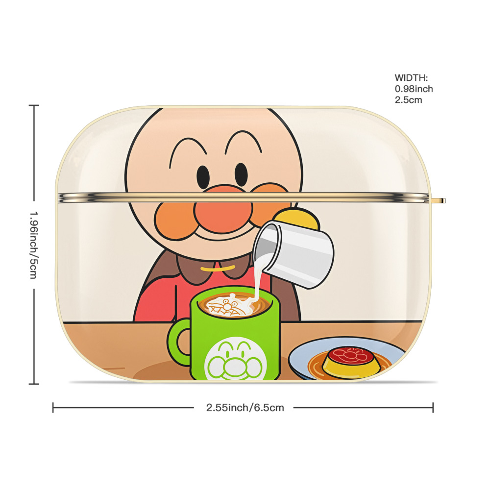 アンパンマン Anpanman 【AirPods Pro用】ハードシェル保護ケース｜耐衝撃・防指紋・カラビナ付き商品仕様