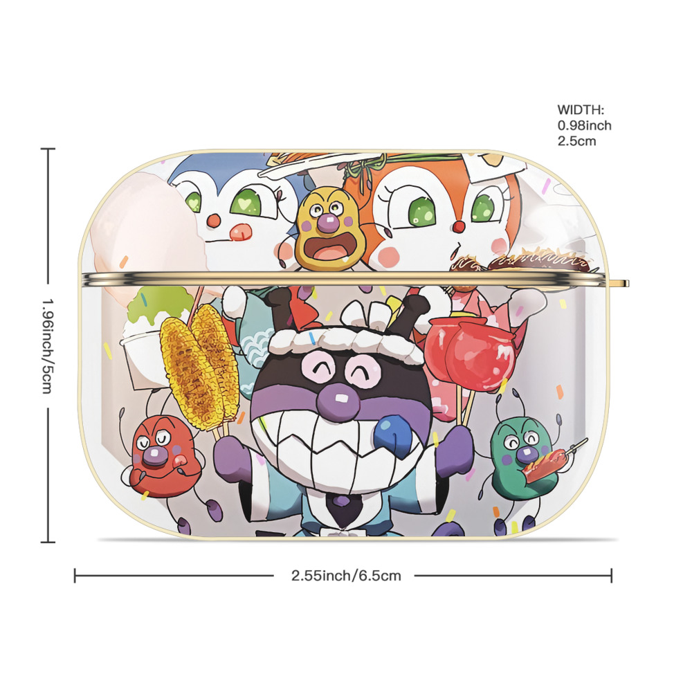 アンパンマン Anpanman 【AirPods Pro用】ハードシェル保護ケース｜耐衝撃・防指紋・カラビナ付き商品仕様
