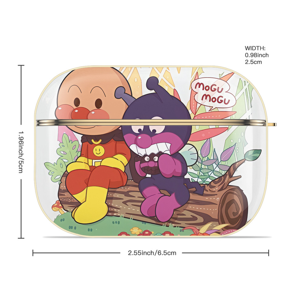 アンパンマン Anpanman 【AirPods Pro用】ハードシェル保護ケース｜耐衝撃・防指紋・カラビナ付き商品仕様