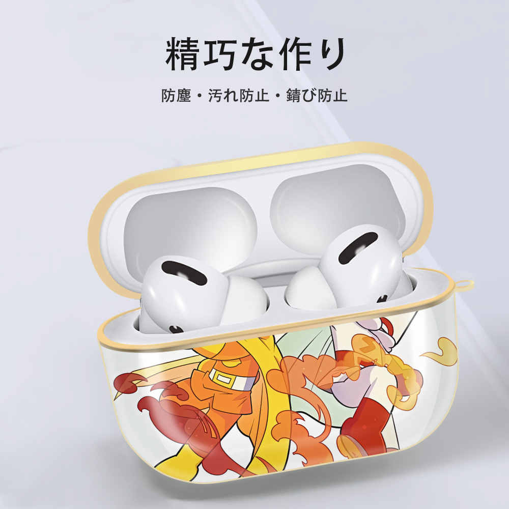 アンパンマン Anpanman 【AirPods Pro用】ハードシェル保護ケース｜耐衝撃・防指紋・カラビナ付き商品仕様