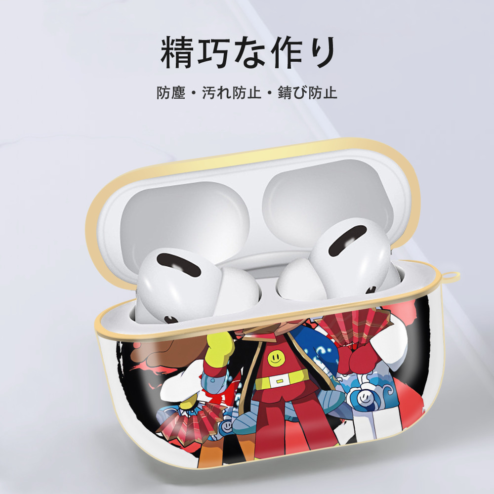 アンパンマン Anpanman 【AirPods Pro用】ハードシェル保護ケース｜耐衝撃・防指紋・カラビナ付き商品仕様