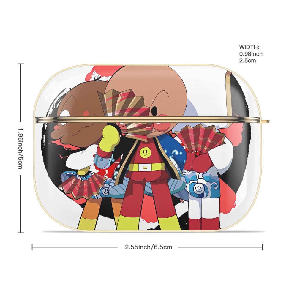 アンパンマン Anpanman 【AirPods Pro用】ハードシェル保護ケース｜耐衝撃・防指紋・カラビナ付き商品仕様
