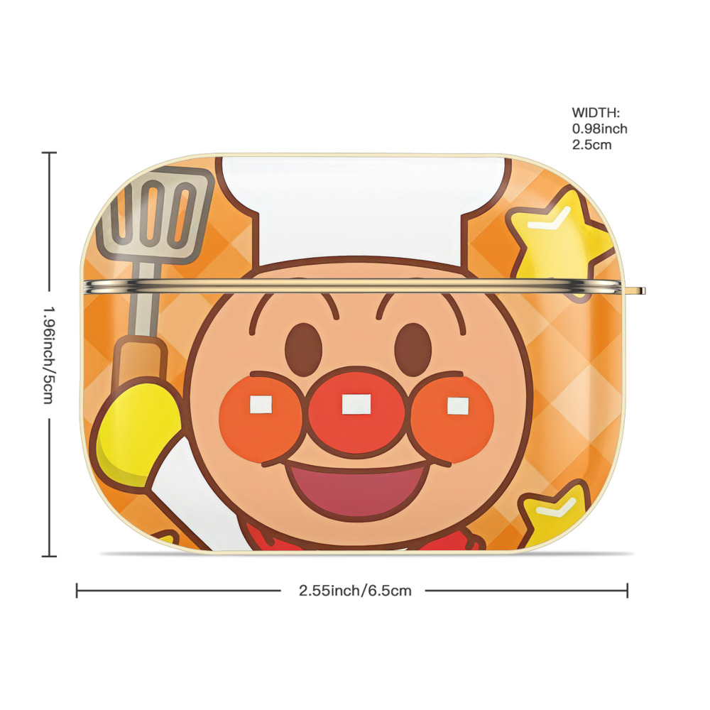 アンパンマン Anpanman 【AirPods Pro用】ハードシェル保護ケース｜耐衝撃・防指紋・カラビナ付き商品仕様