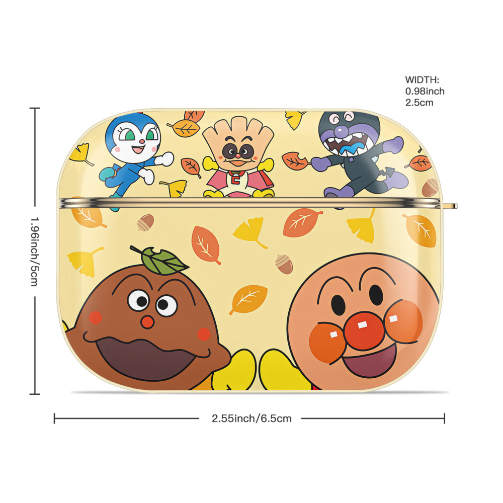 アンパンマン Anpanman 【AirPods Pro用】ハードシェル保護ケース｜耐衝撃・防指紋・カラビナ付き商品仕様