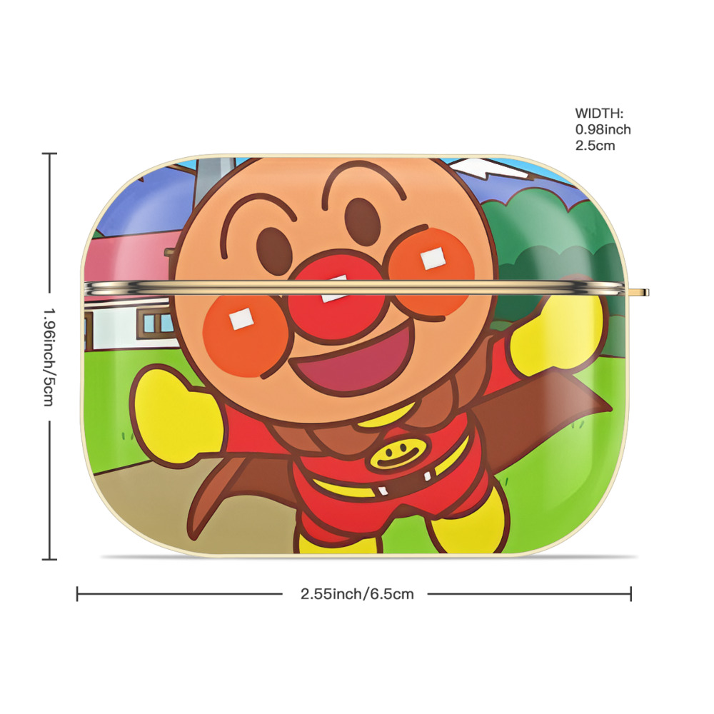 アンパンマン Anpanman 【AirPods Pro用】ハードシェル保護ケース｜耐衝撃・防指紋・カラビナ付き商品仕様