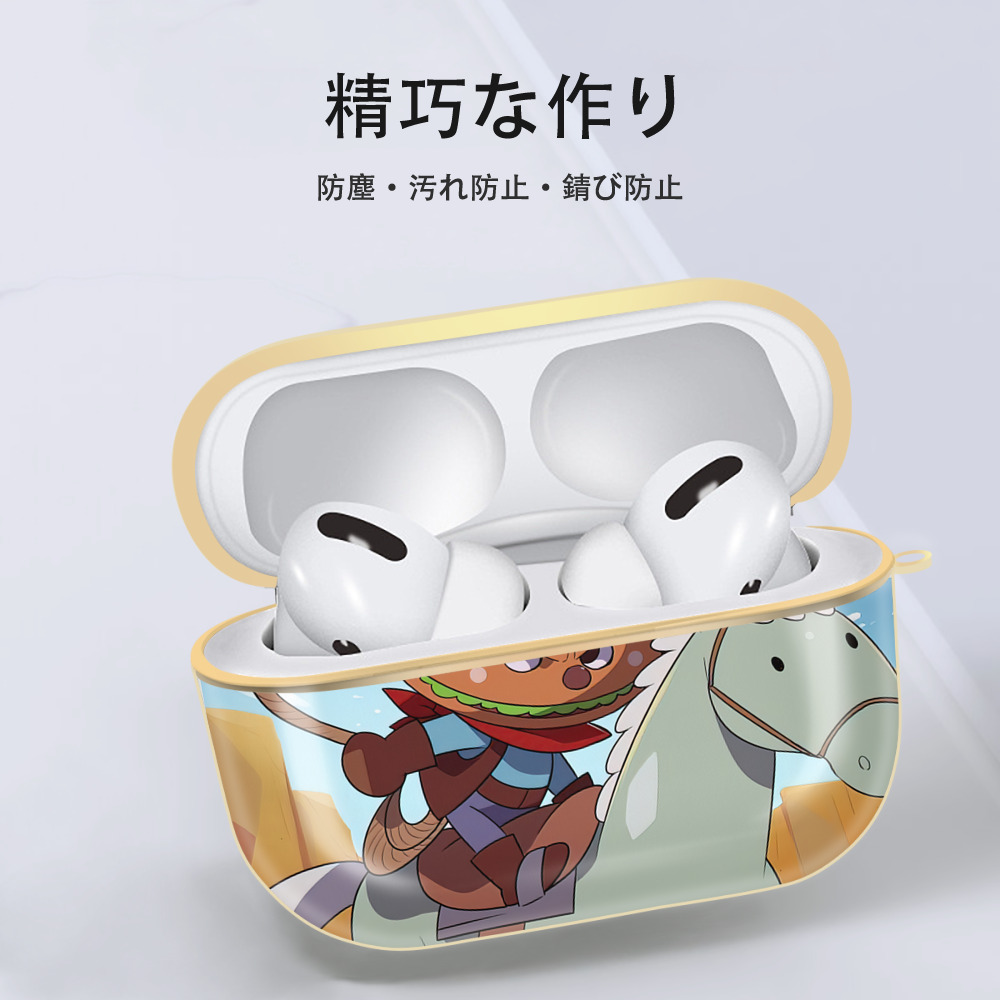 アンパンマン Anpanman 【AirPods Pro用】ハードシェル保護ケース｜耐衝撃・防指紋・カラビナ付き商品仕様