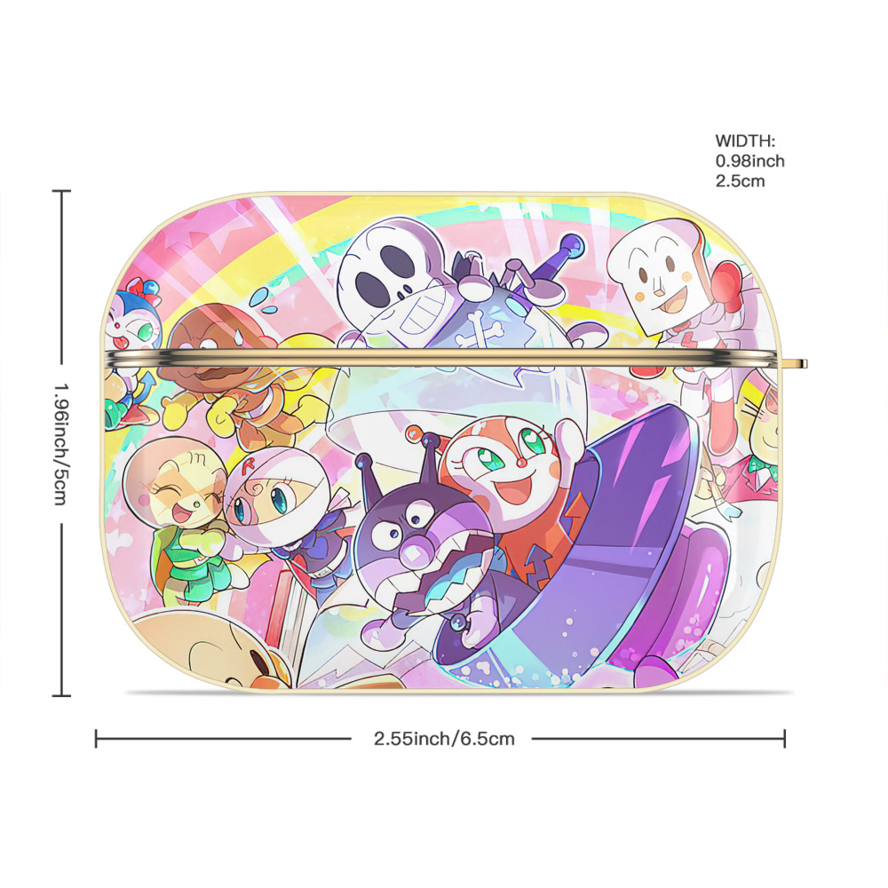 アンパンマン Anpanman 【AirPods Pro用】ハードシェル保護ケース｜耐衝撃・防指紋・カラビナ付き商品仕様