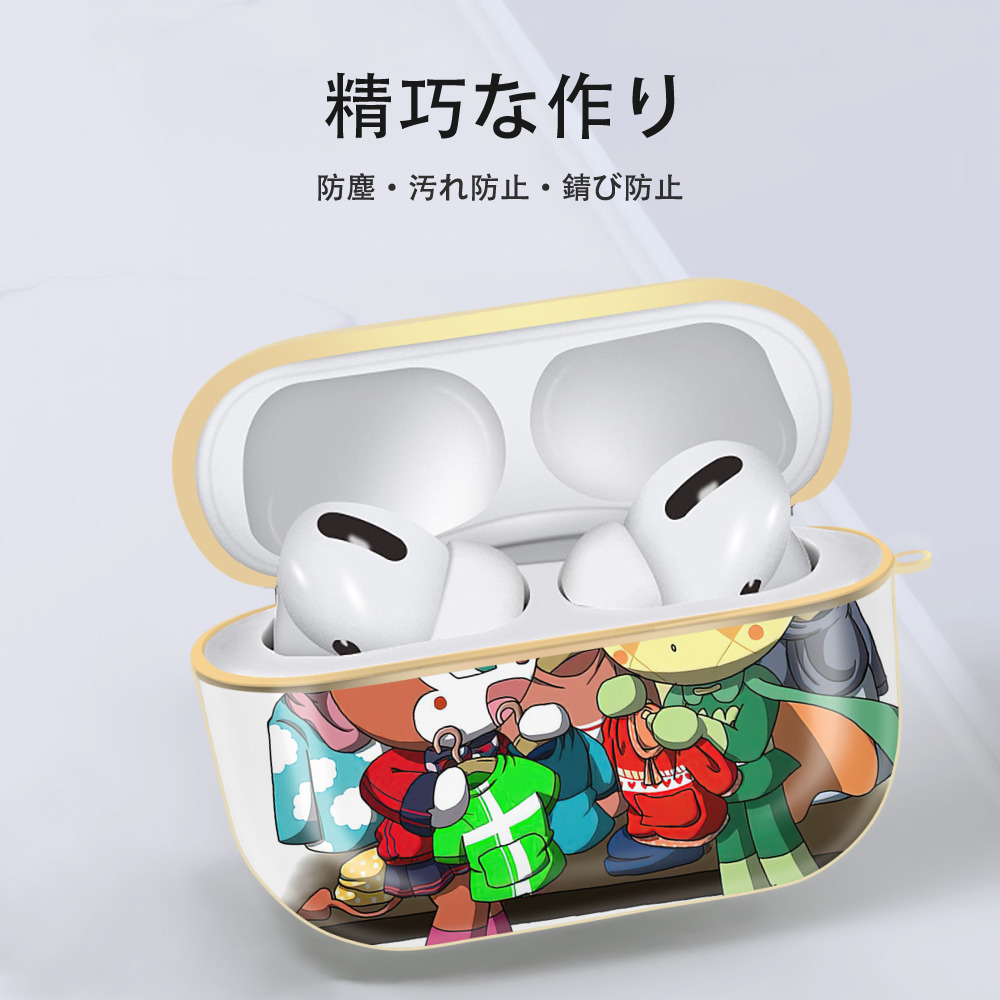 アンパンマン Anpanman 【AirPods Pro用】ハードシェル保護ケース｜耐衝撃・防指紋・カラビナ付き商品仕様