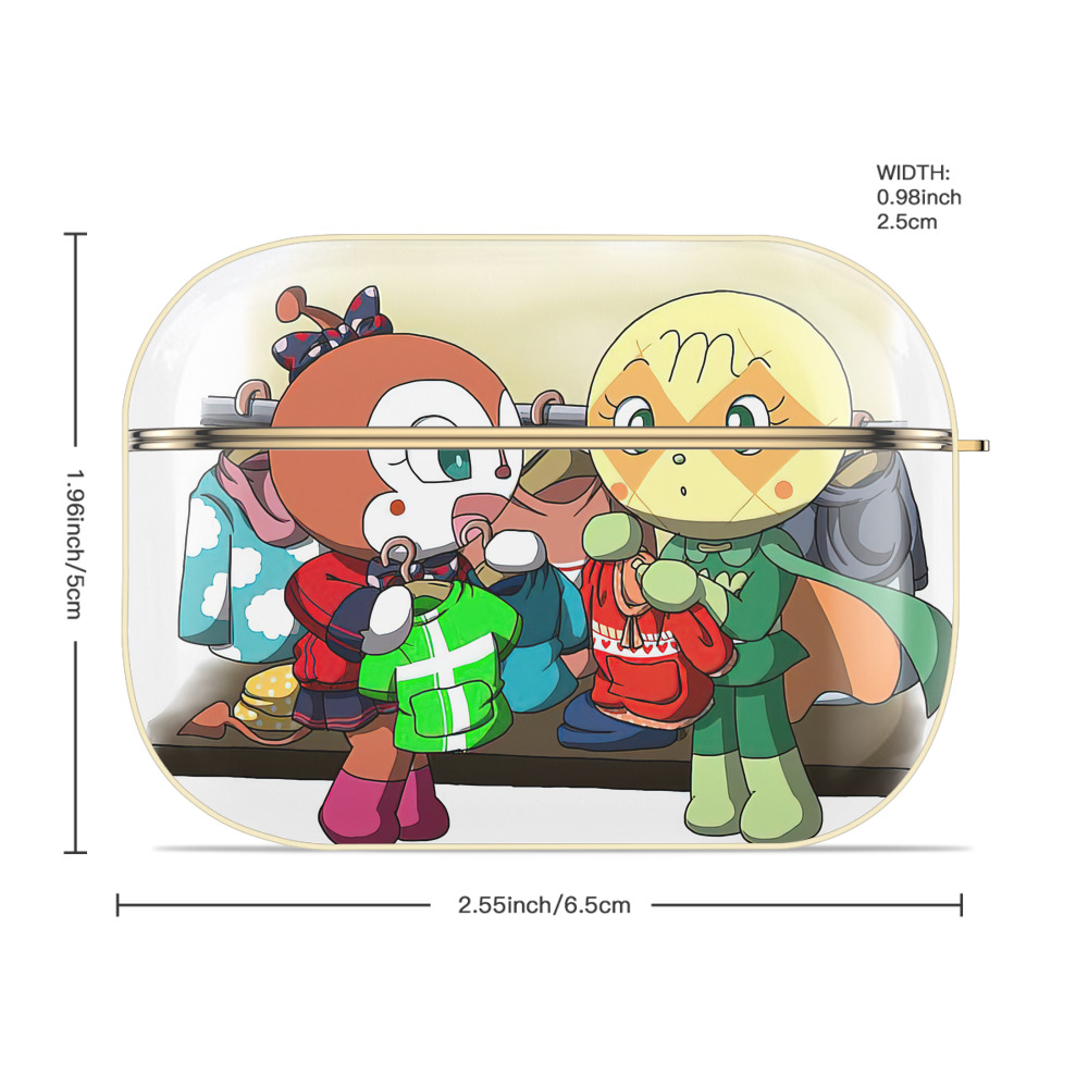 アンパンマン Anpanman 【AirPods Pro用】ハードシェル保護ケース｜耐衝撃・防指紋・カラビナ付き商品仕様