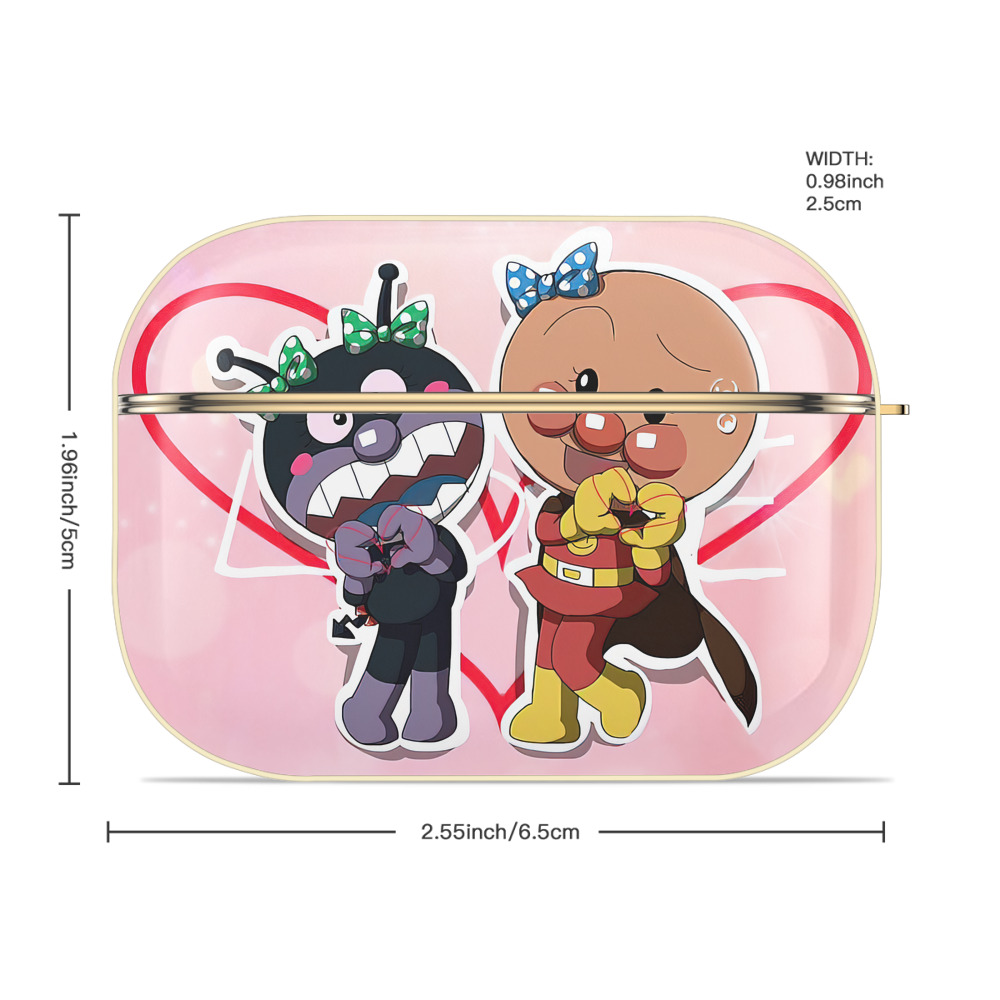 アンパンマン Anpanman 【AirPods Pro用】ハードシェル保護ケース｜耐衝撃・防指紋・カラビナ付き商品仕様
