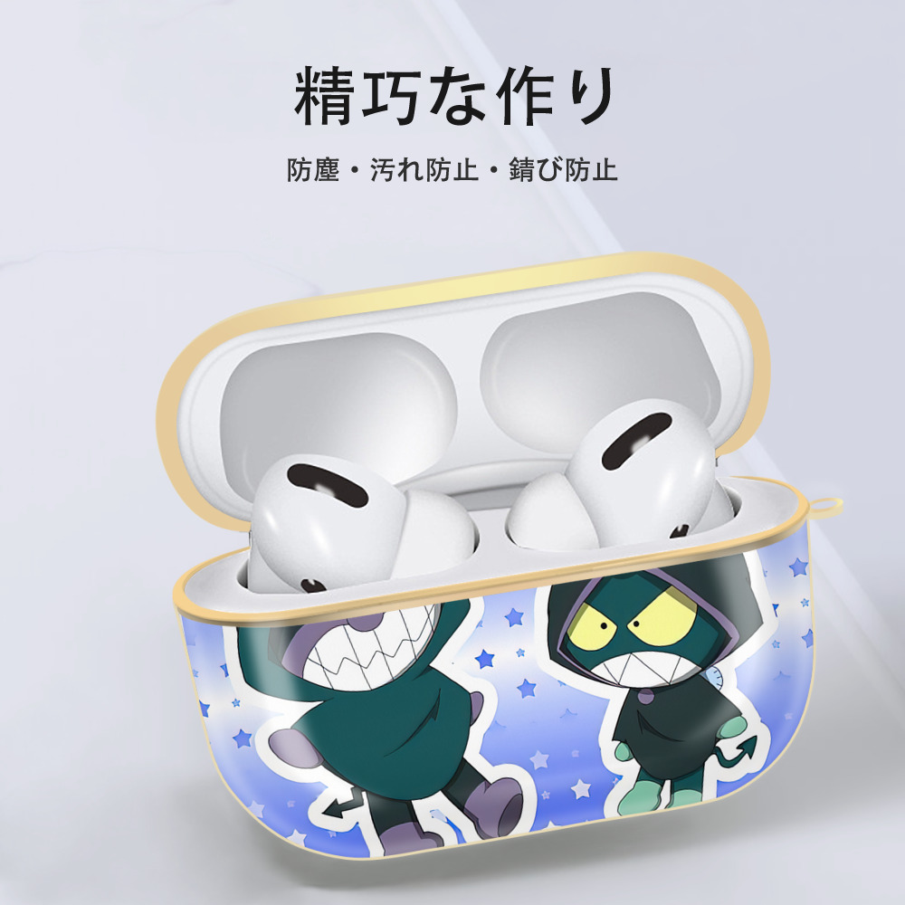 アンパンマン Anpanman 【AirPods Pro用】ハードシェル保護ケース｜耐衝撃・防指紋・カラビナ付き商品仕様