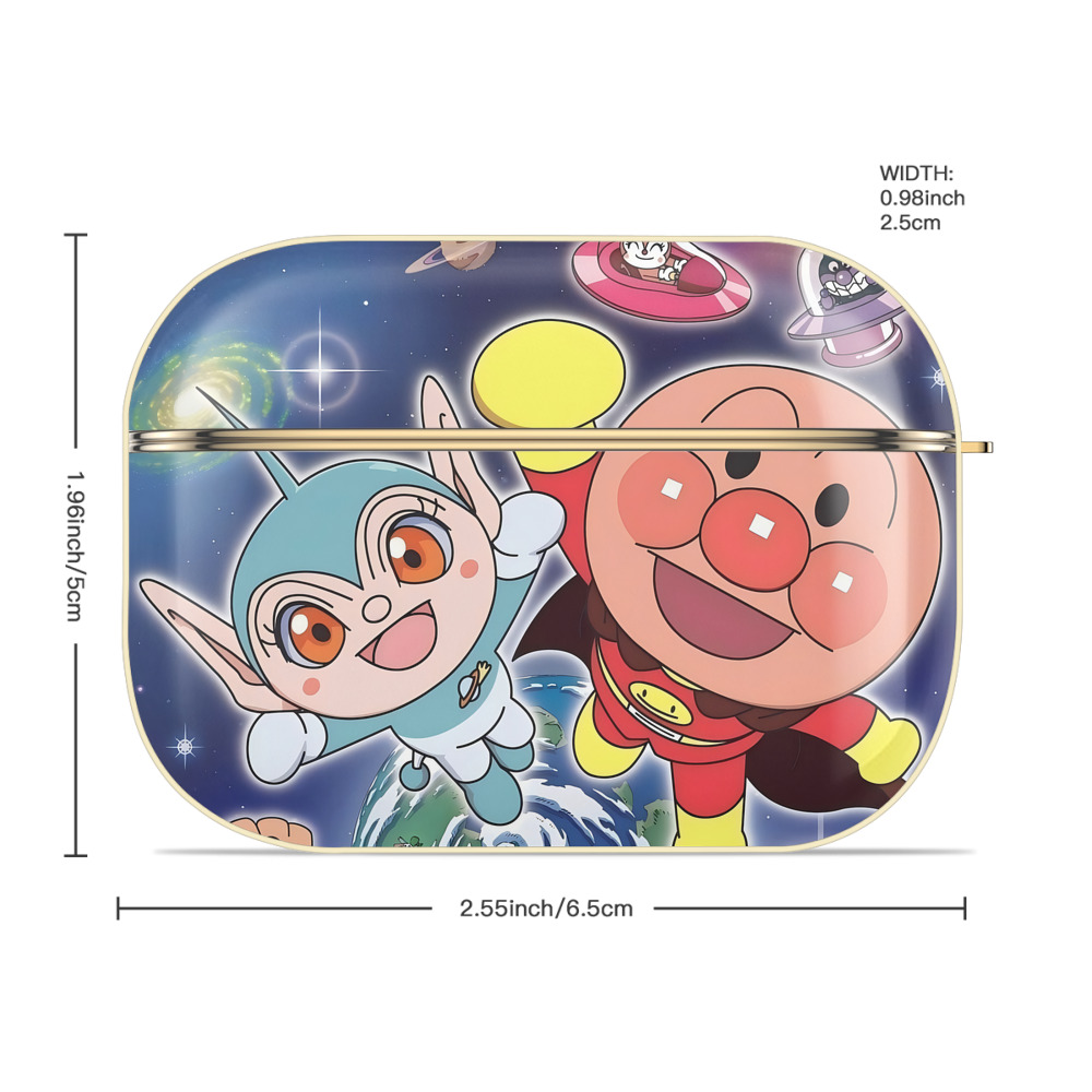 アンパンマン Anpanman 【AirPods Pro用】ハードシェル保護ケース｜耐衝撃・防指紋・カラビナ付き商品仕様