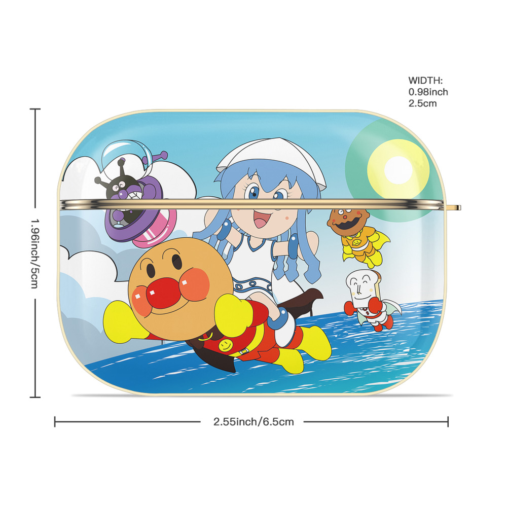 アンパンマン Anpanman 【AirPods Pro用】ハードシェル保護ケース｜耐衝撃・防指紋・カラビナ付き商品仕様