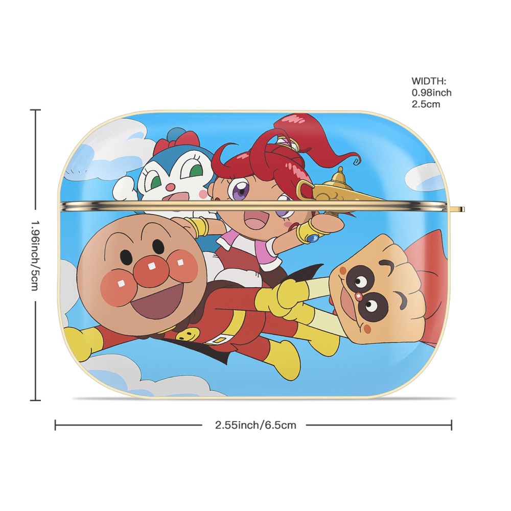 アンパンマン Anpanman 【AirPods Pro用】ハードシェル保護ケース｜耐衝撃・防指紋・カラビナ付き商品仕様