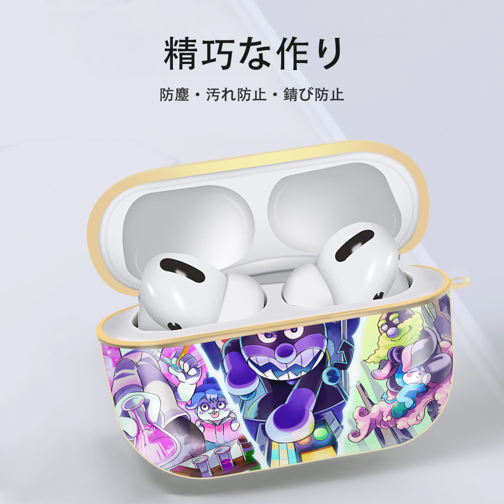アンパンマン Anpanman 【AirPods Pro用】ハードシェル保護ケース｜耐衝撃・防指紋・カラビナ付き商品仕様