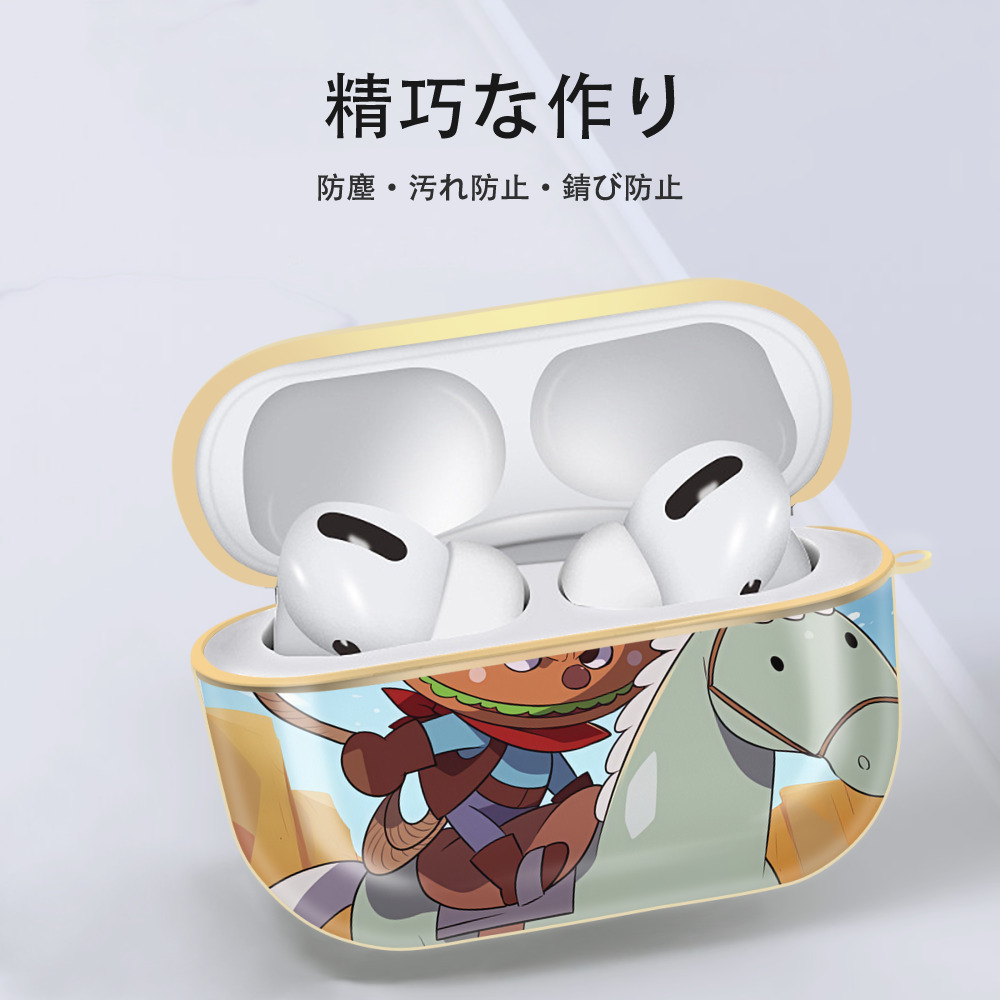 アンパンマン Anpanman 【AirPods Pro用】ハードシェル保護ケース｜耐衝撃・防指紋・カラビナ付き商品仕様