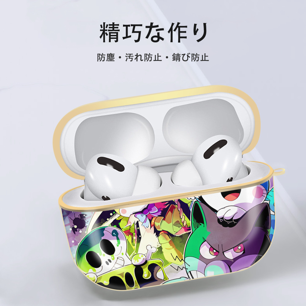 アンパンマン Anpanman 【AirPods Pro用】ハードシェル保護ケース｜耐衝撃・防指紋・カラビナ付き商品仕様