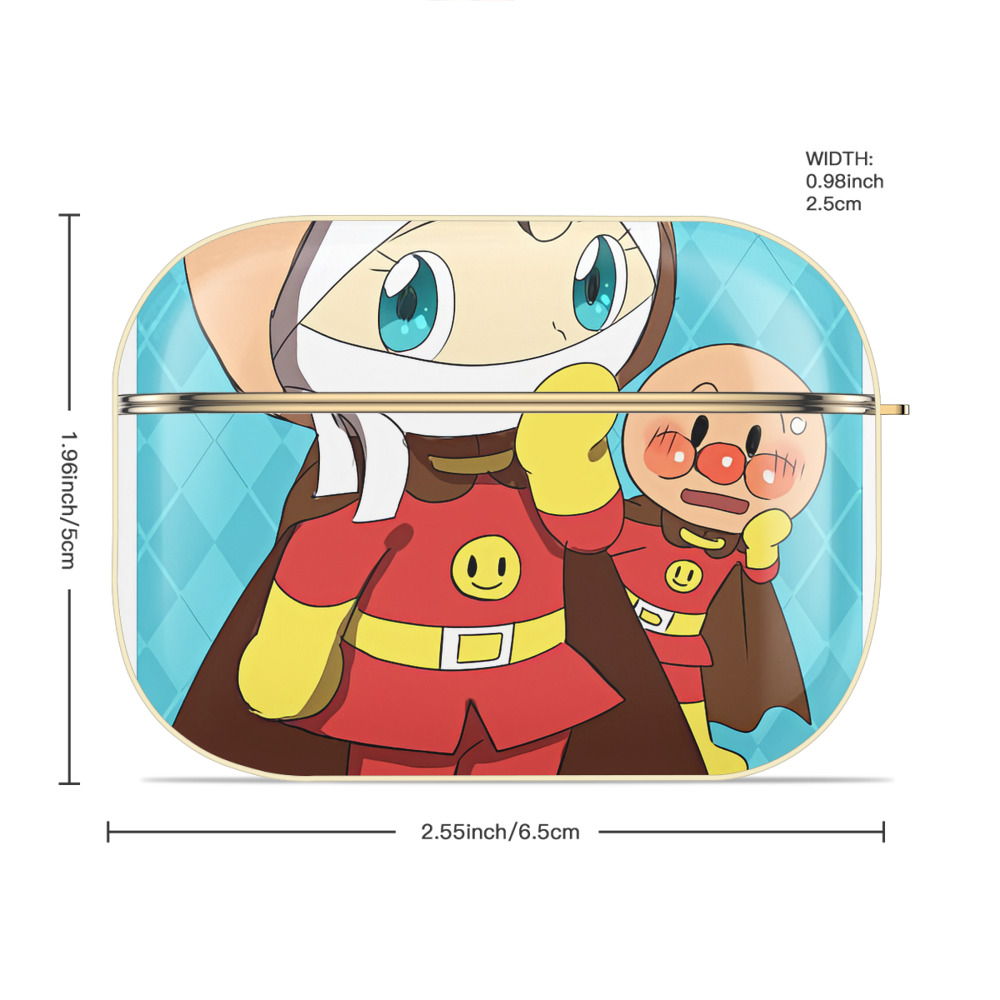 アンパンマン Anpanman 【AirPods Pro用】ハードシェル保護ケース｜耐衝撃・防指紋・カラビナ付き商品仕様