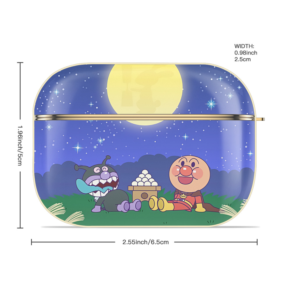アンパンマン Anpanman 【AirPods Pro用】ハードシェル保護ケース｜耐衝撃・防指紋・カラビナ付き商品仕様