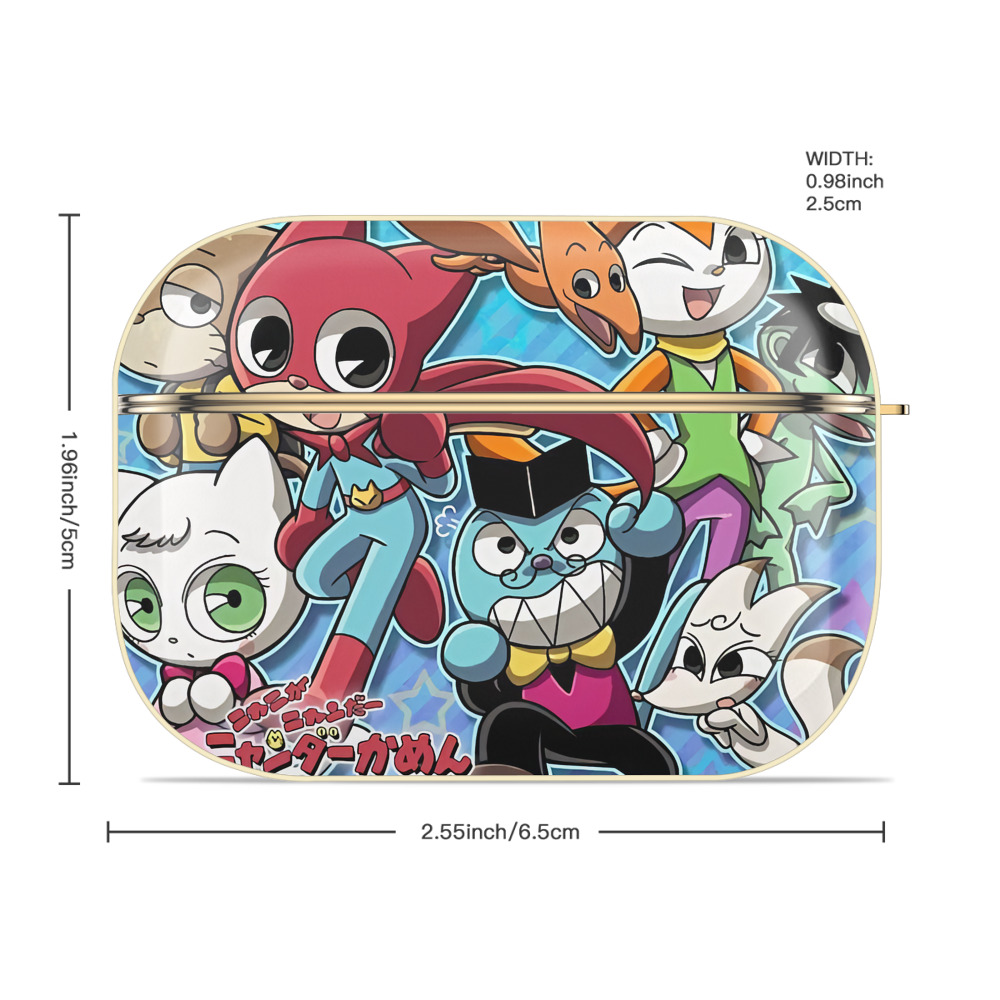 アンパンマン Anpanman 【AirPods Pro用】ハードシェル保護ケース｜耐衝撃・防指紋・カラビナ付き商品仕様