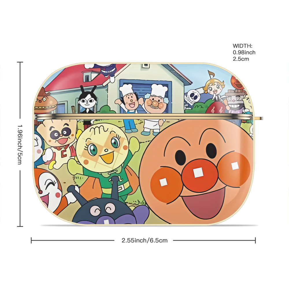 アンパンマン Anpanman 【AirPods Pro用】ハードシェル保護ケース｜耐衝撃・防指紋・カラビナ付き商品仕様