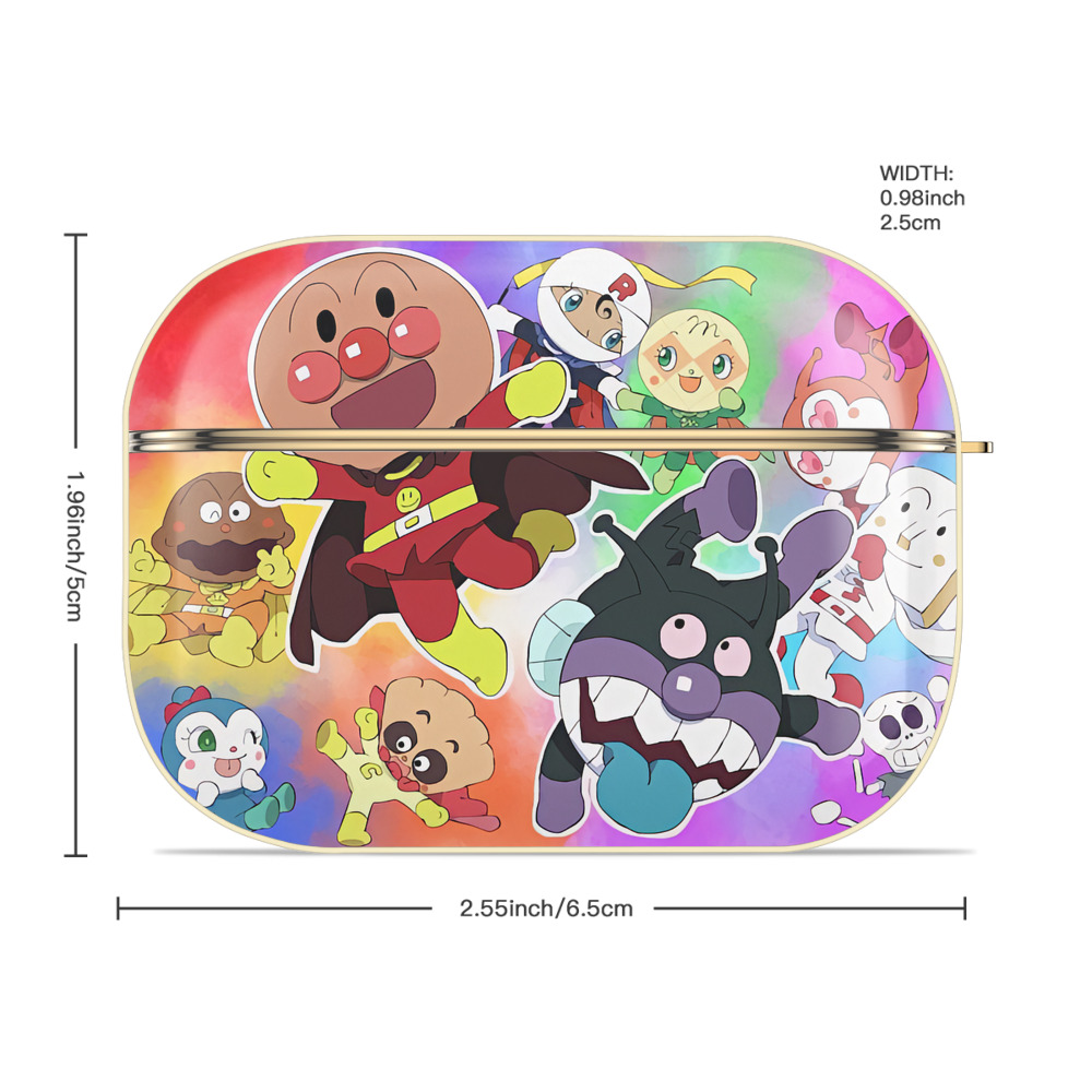 アンパンマン Anpanman 【AirPods Pro用】ハードシェル保護ケース｜耐衝撃・防指紋・カラビナ付き商品仕様