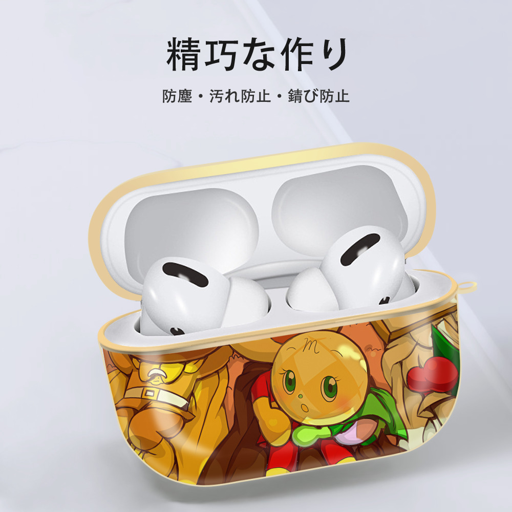 アンパンマン Anpanman 【AirPods Pro用】ハードシェル保護ケース｜耐衝撃・防指紋・カラビナ付き商品仕様