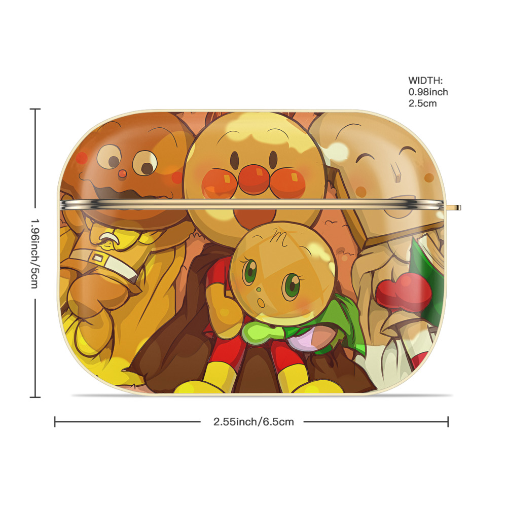 アンパンマン Anpanman 【AirPods Pro用】ハードシェル保護ケース｜耐衝撃・防指紋・カラビナ付き商品仕様