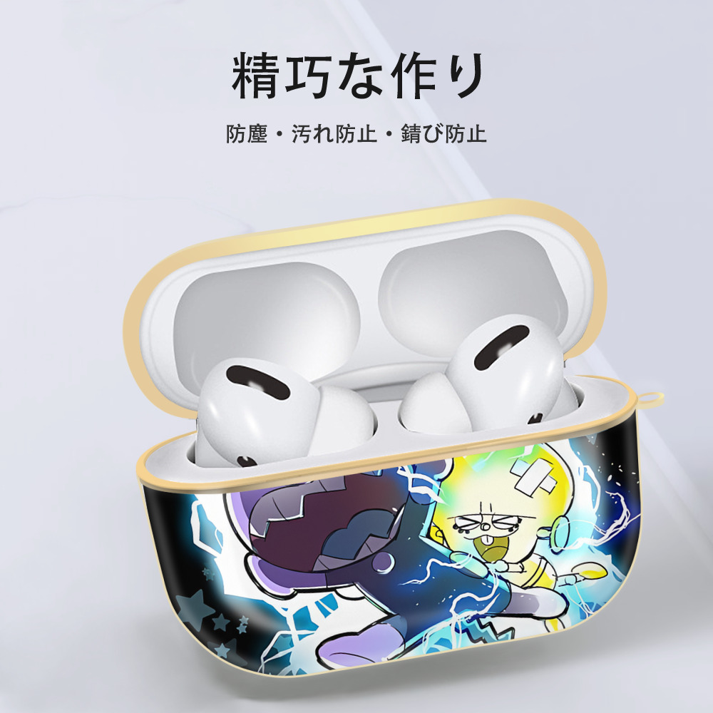アンパンマン Anpanman 【AirPods Pro用】ハードシェル保護ケース｜耐衝撃・防指紋・カラビナ付き商品仕様
