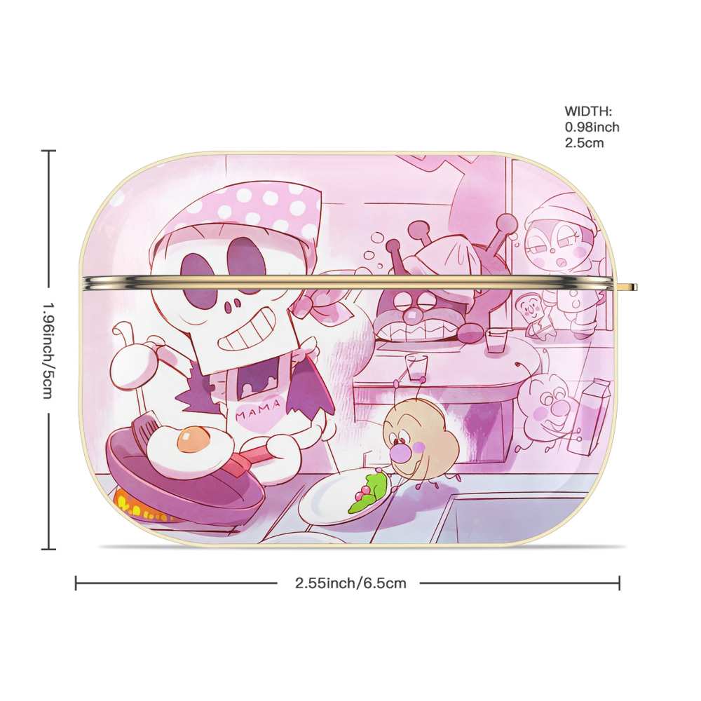 アンパンマン Anpanman 【AirPods Pro用】ハードシェル保護ケース｜耐衝撃・防指紋・カラビナ付き商品仕様