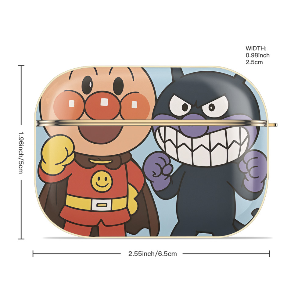 アンパンマン Anpanman 【AirPods Pro用】ハードシェル保護ケース｜耐衝撃・防指紋・カラビナ付き商品仕様