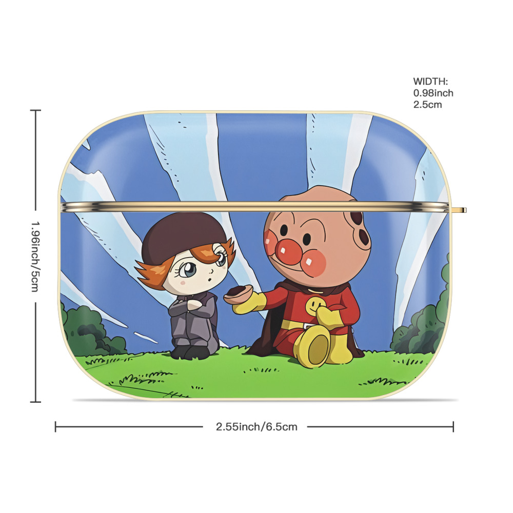 アンパンマン Anpanman 【AirPods Pro用】ハードシェル保護ケース｜耐衝撃・防指紋・カラビナ付き商品仕様