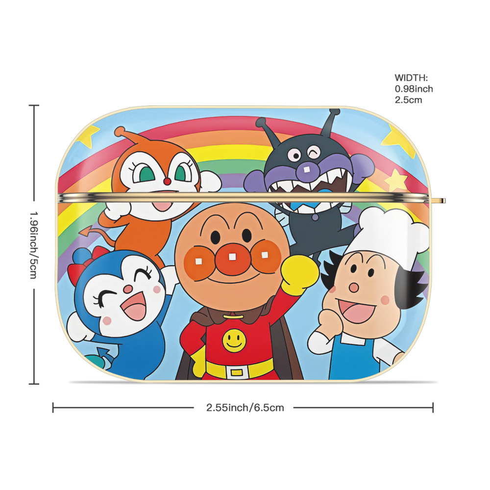 アンパンマン Anpanman 【AirPods Pro用】ハードシェル保護ケース｜耐衝撃・防指紋・カラビナ付き商品仕様