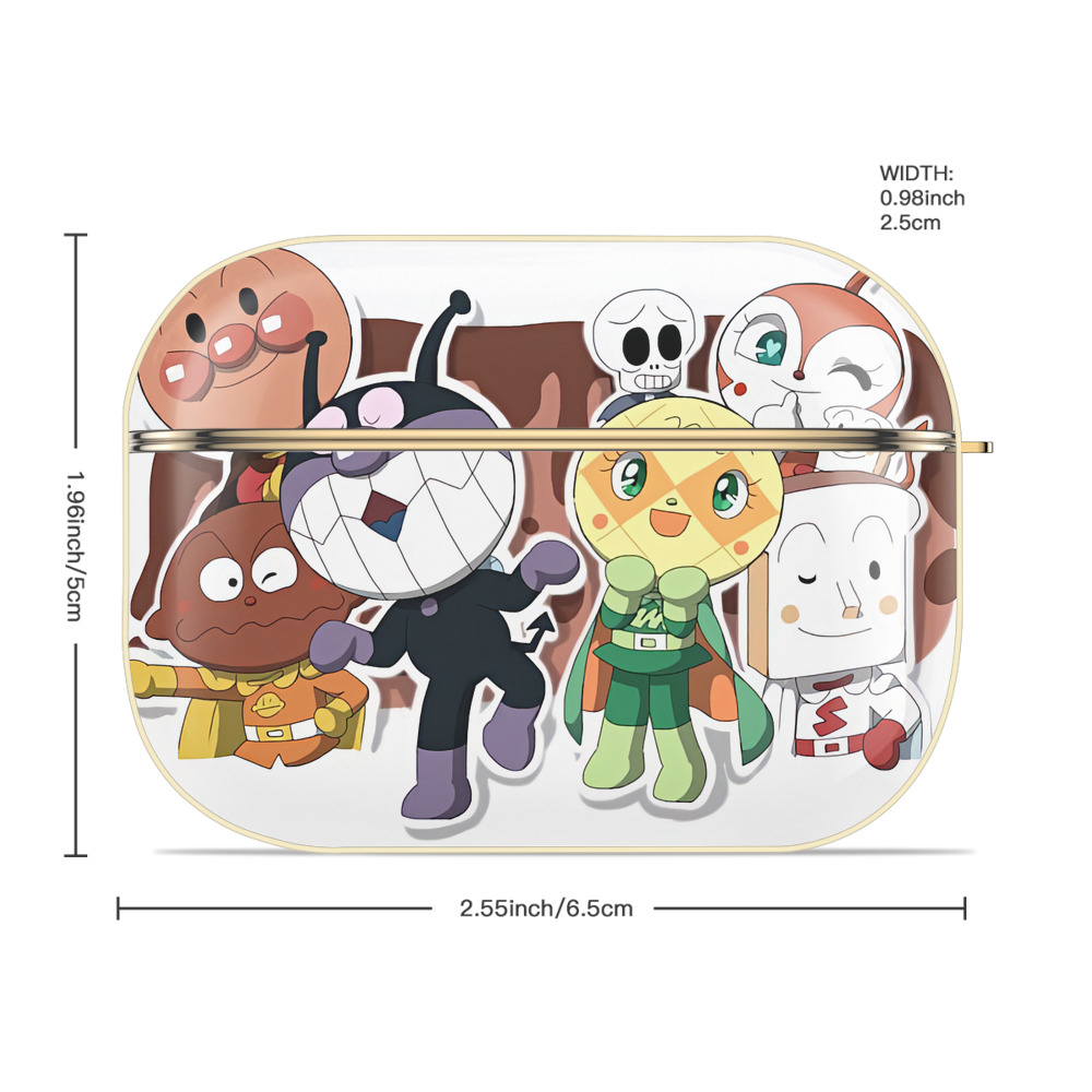 アンパンマン Anpanman 【AirPods Pro用】ハードシェル保護ケース｜耐衝撃・防指紋・カラビナ付き商品仕様