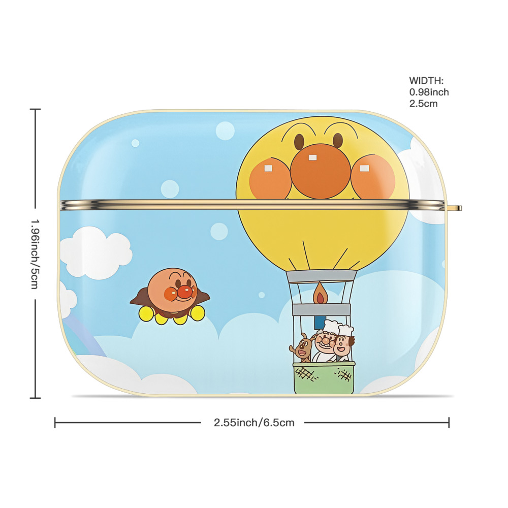 アンパンマン Anpanman 【AirPods Pro用】ハードシェル保護ケース｜耐衝撃・防指紋・カラビナ付き商品仕様