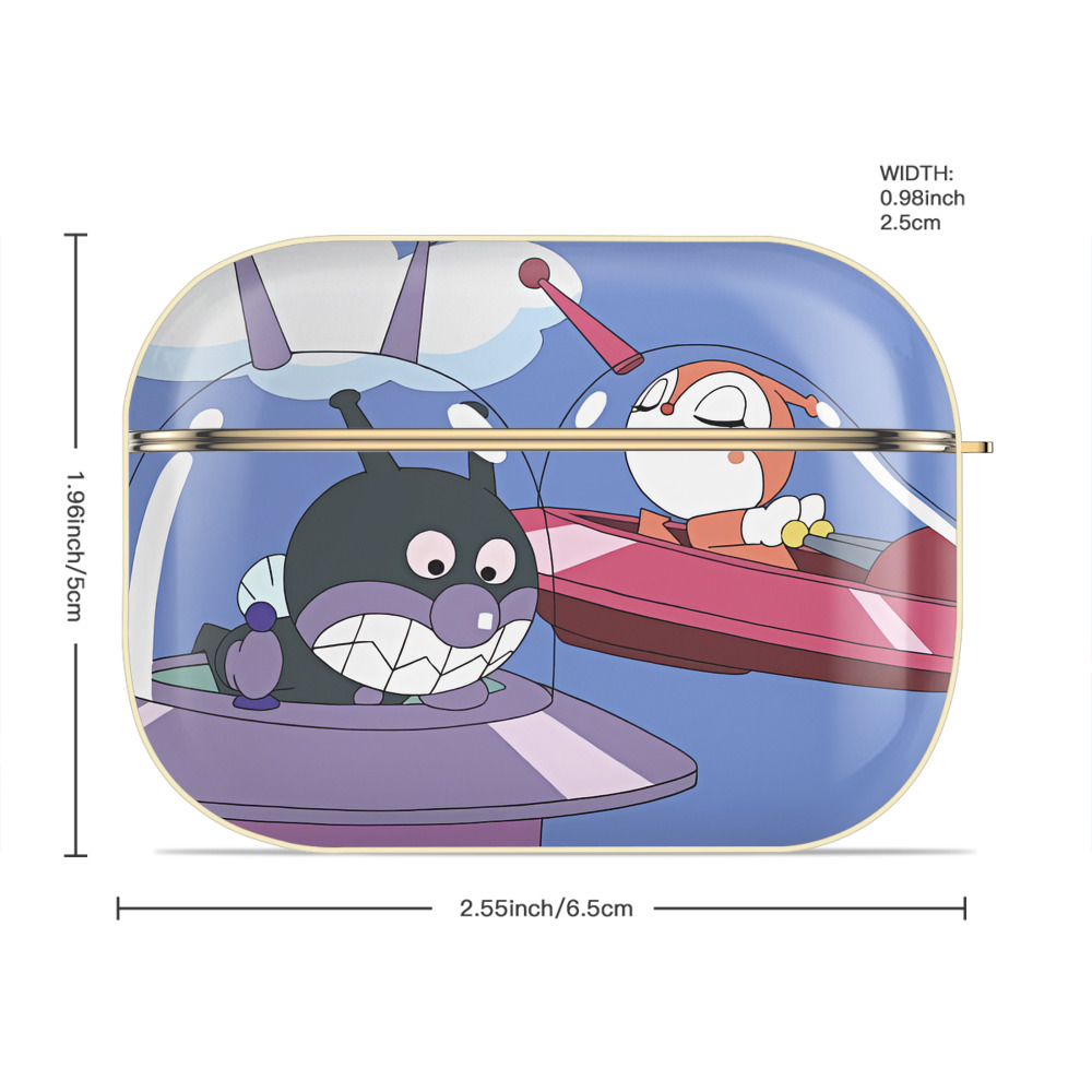 アンパンマン Anpanman 【AirPods Pro用】ハードシェル保護ケース｜耐衝撃・防指紋・カラビナ付き商品仕様