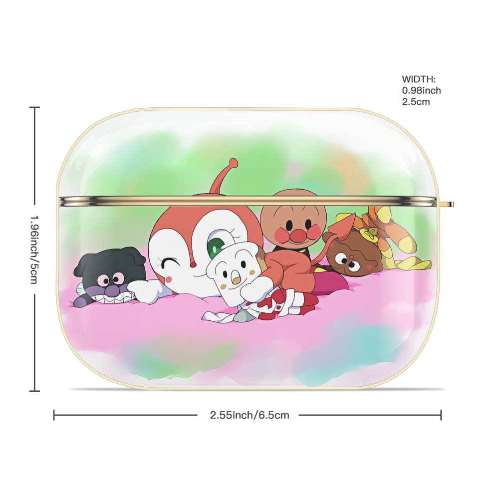 アンパンマン Anpanman 【AirPods Pro用】ハードシェル保護ケース｜耐衝撃・防指紋・カラビナ付き商品仕様