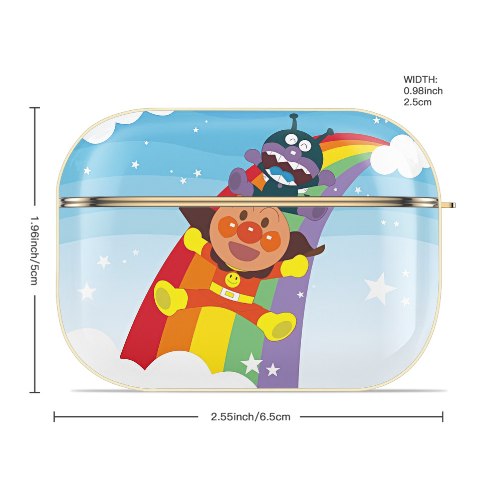 アンパンマン Anpanman 【AirPods Pro用】ハードシェル保護ケース｜耐衝撃・防指紋・カラビナ付き商品仕様