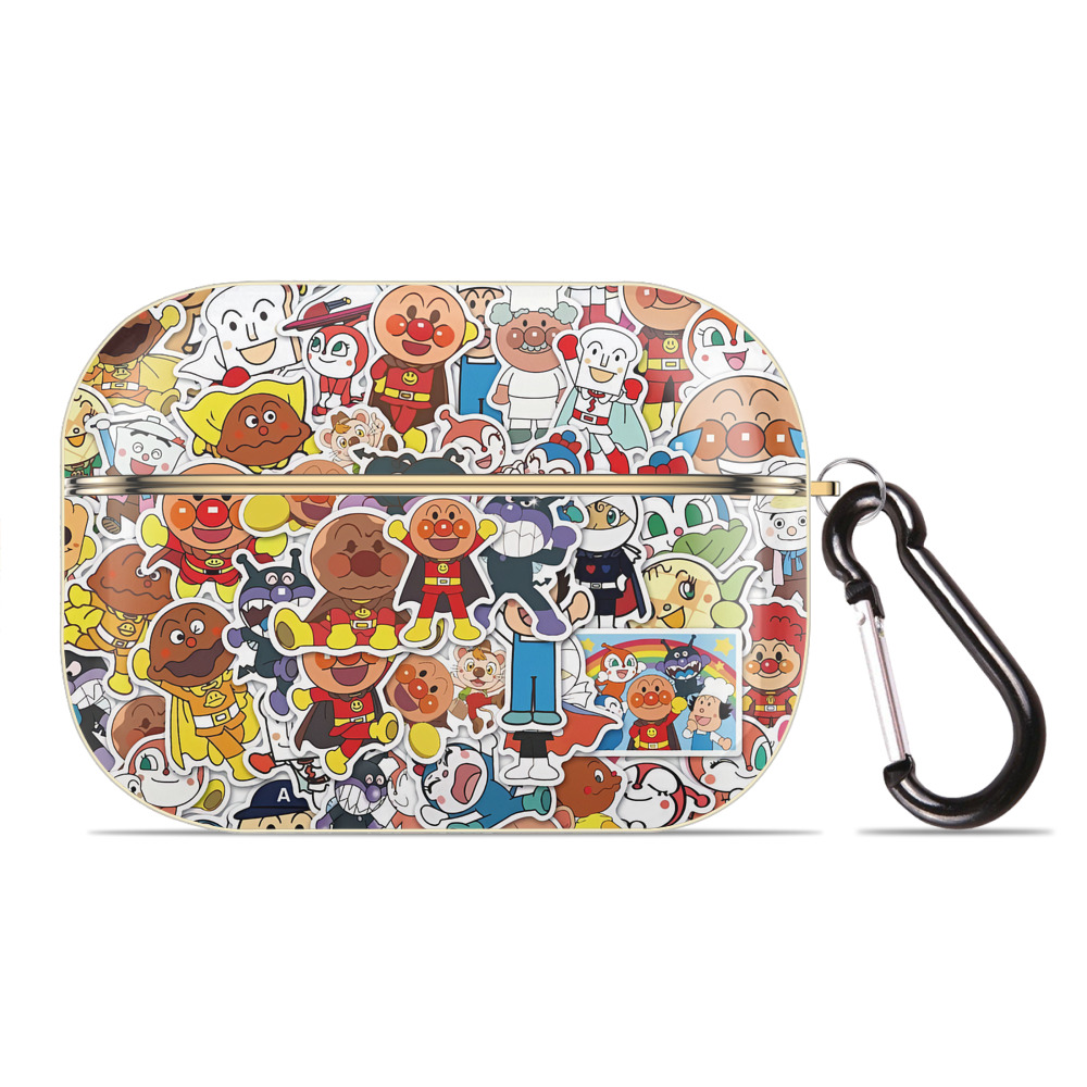 （画像用） アンパンマン Anpanman 【AirPods Pro用】ハードシェル保護ケース｜耐衝撃・防指紋・カラビナ付き商品仕様