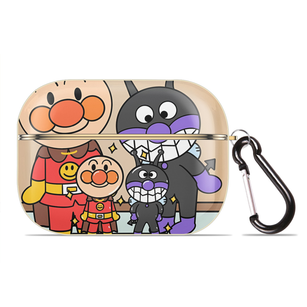 （画像用） アンパンマン Anpanman 【AirPods Pro用】ハードシェル保護ケース｜耐衝撃・防指紋・カラビナ付き商品仕様