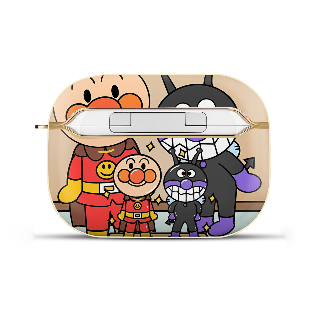 （画像用） アンパンマン Anpanman 【AirPods Pro用】ハードシェル保護ケース｜耐衝撃・防指紋・カラビナ付き商品仕様