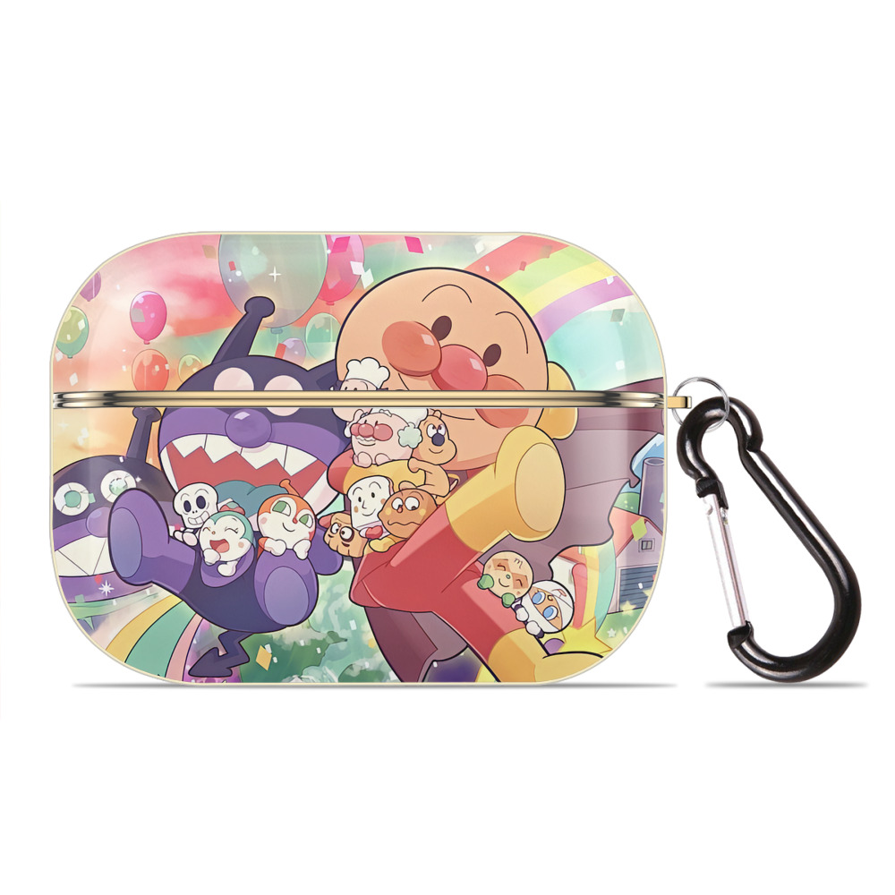 （画像用） アンパンマン Anpanman 【AirPods Pro用】ハードシェル保護ケース｜耐衝撃・防指紋・カラビナ付き商品仕様