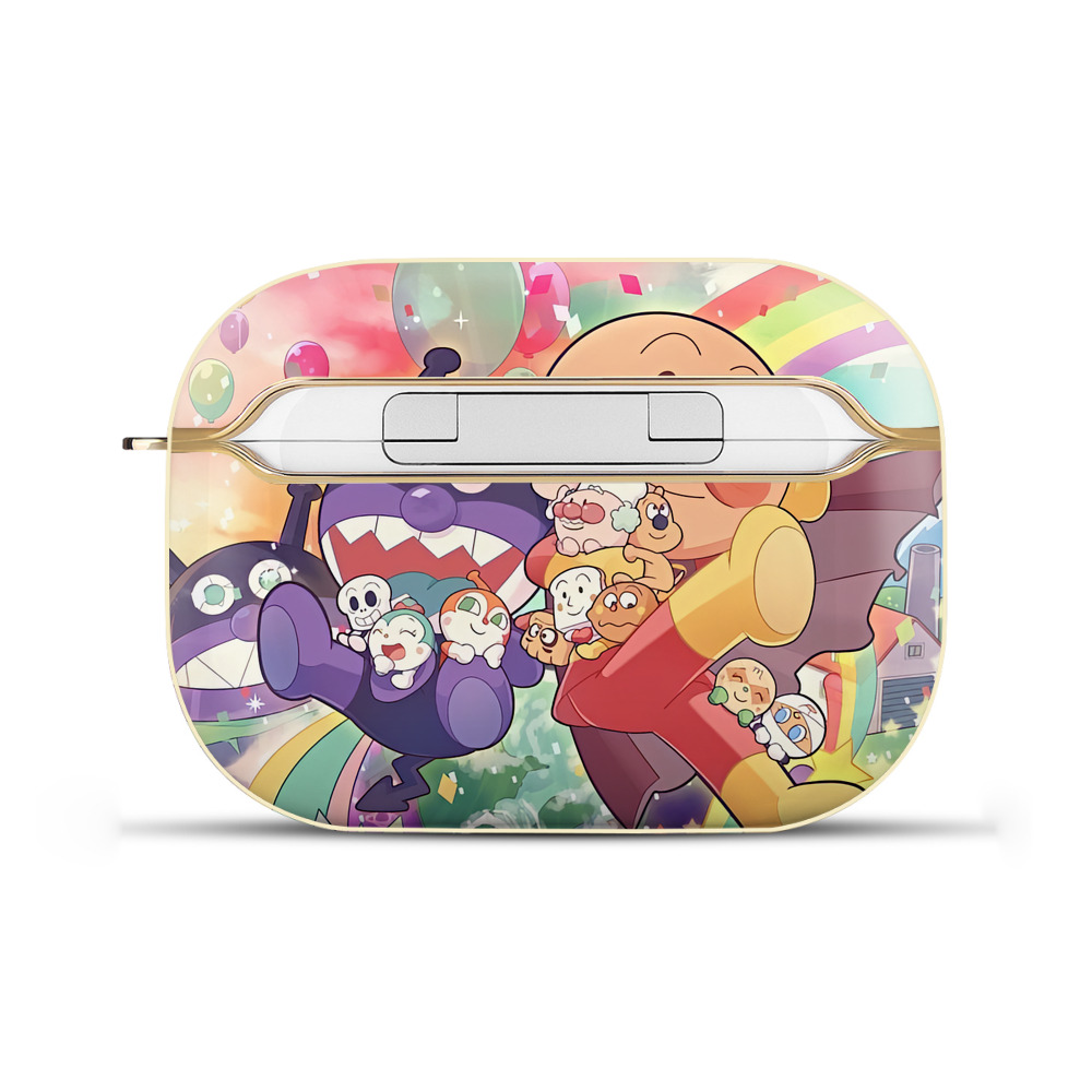 （画像用） アンパンマン Anpanman 【AirPods Pro用】ハードシェル保護ケース｜耐衝撃・防指紋・カラビナ付き商品仕様