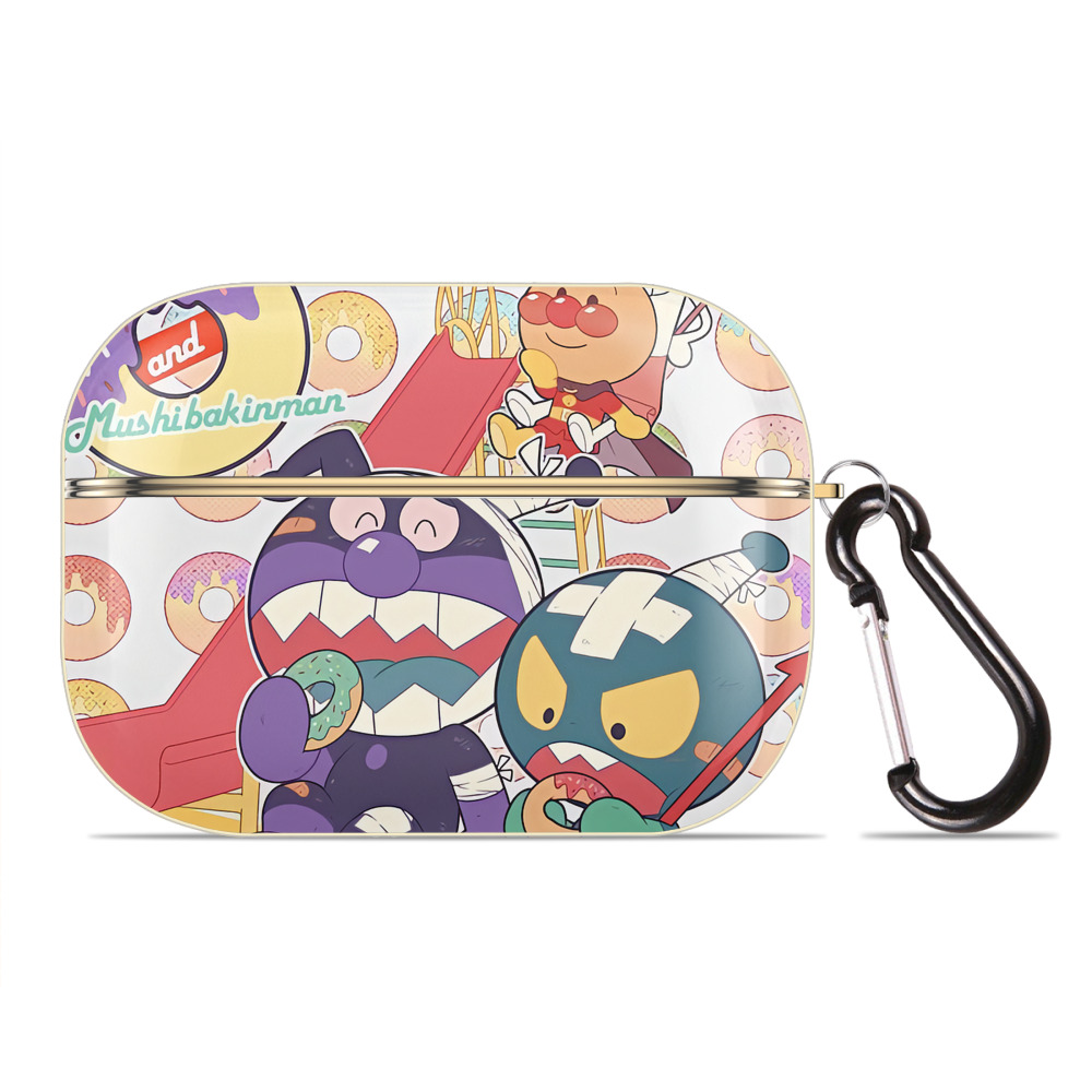 （画像用） アンパンマン Anpanman 【AirPods Pro用】ハードシェル保護ケース｜耐衝撃・防指紋・カラビナ付き商品仕様