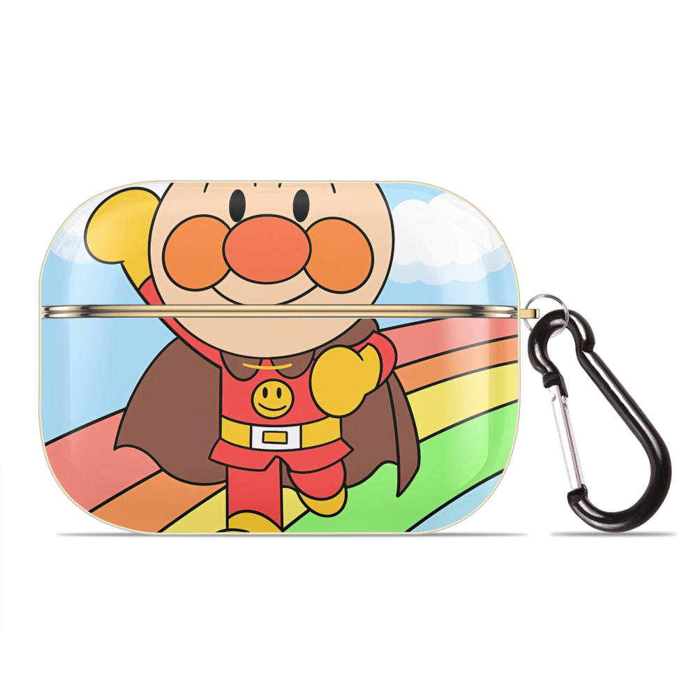 （画像用） アンパンマン Anpanman 【AirPods Pro用】ハードシェル保護ケース｜耐衝撃・防指紋・カラビナ付き商品仕様