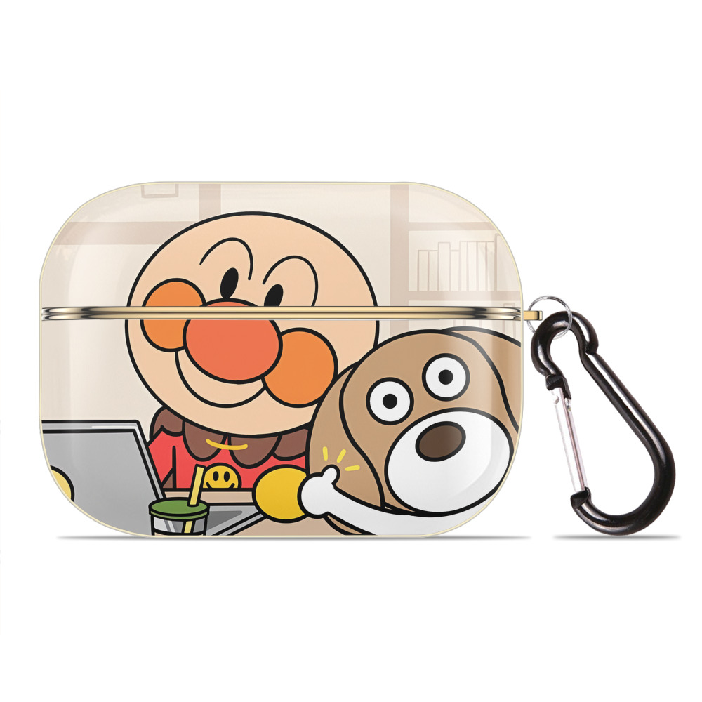 （画像用） アンパンマン Anpanman 【AirPods Pro用】ハードシェル保護ケース｜耐衝撃・防指紋・カラビナ付き商品仕様