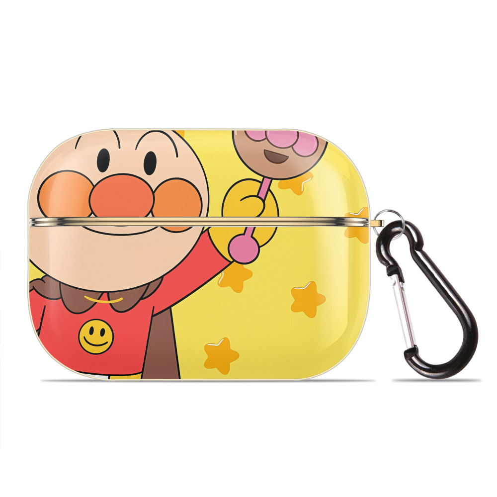（画像用） アンパンマン Anpanman 【AirPods Pro用】ハードシェル保護ケース｜耐衝撃・防指紋・カラビナ付き商品仕様