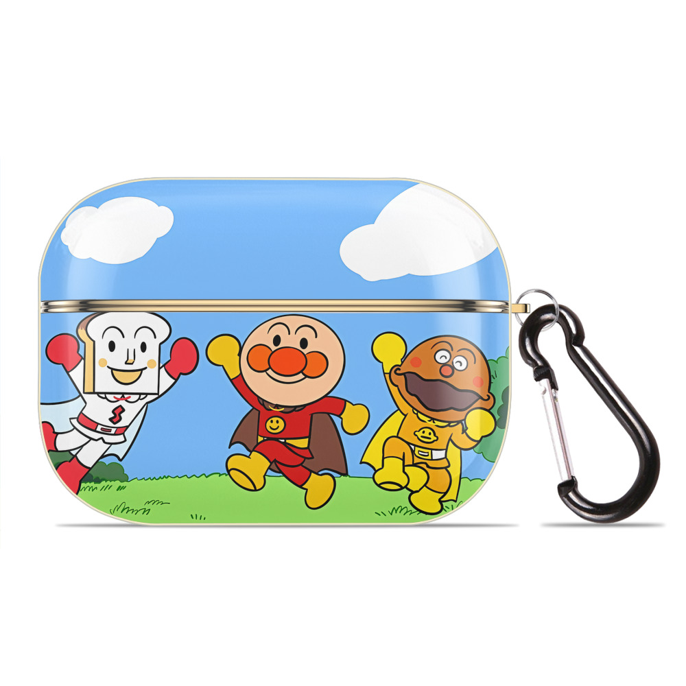（画像用） アンパンマン Anpanman 【AirPods Pro用】ハードシェル保護ケース｜耐衝撃・防指紋・カラビナ付き商品仕様
